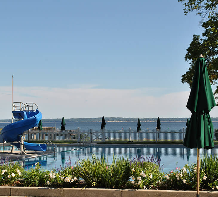 pool and slide